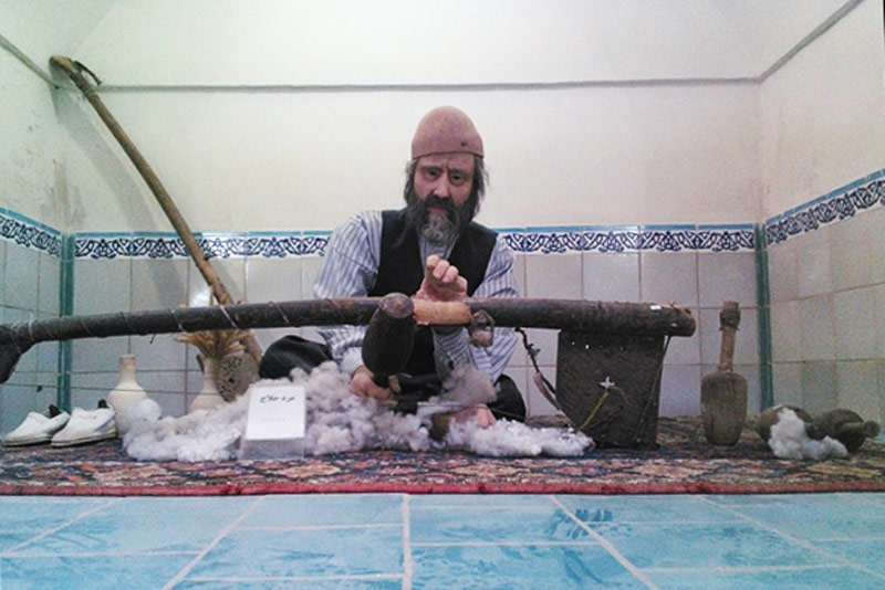 مانکن مرد حلاج در موزه مردم‌‌شناسی رفسنجان