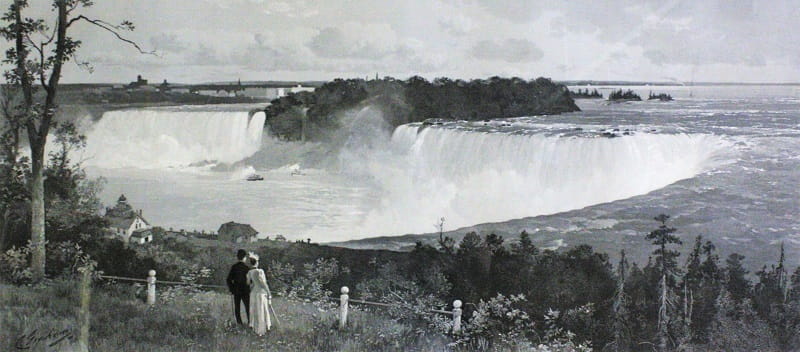 آبشار نیاگارا در گذشته