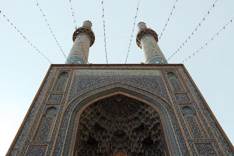 ورودی و مناره‌های مسجد جامع یزد