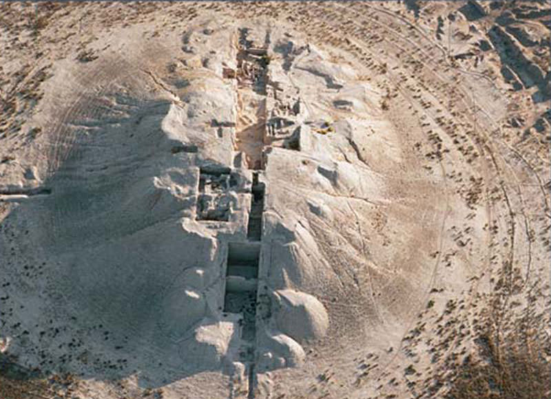 عکس هوایی از تپه یحیی