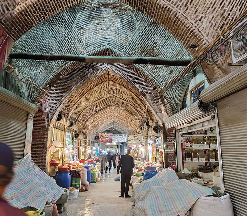 بازار قدیمی ارومیه با طاق ضربی