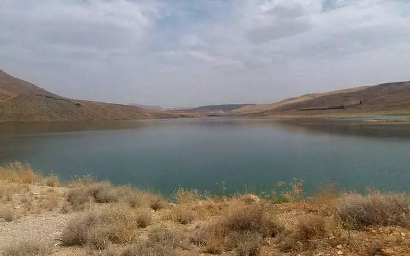 دریاچه‌ای پرآب در سمیرم