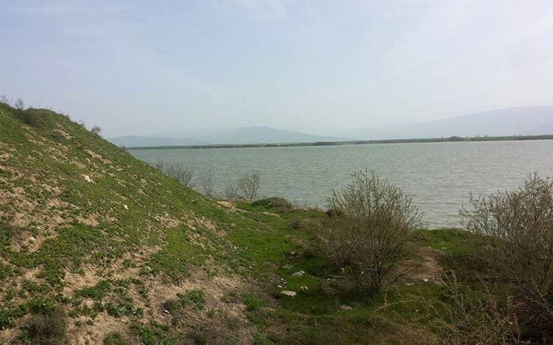 دریاچه‌ای پرآب در گنبد کاووس