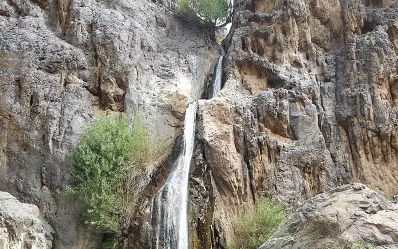 Two-story waterfall