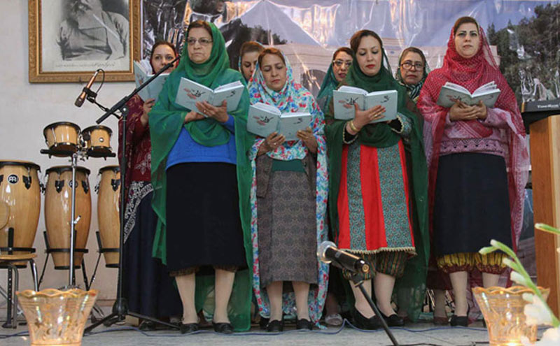 Zoroastrian women's wedding ceremony in Sepandar Mozgan celebration
