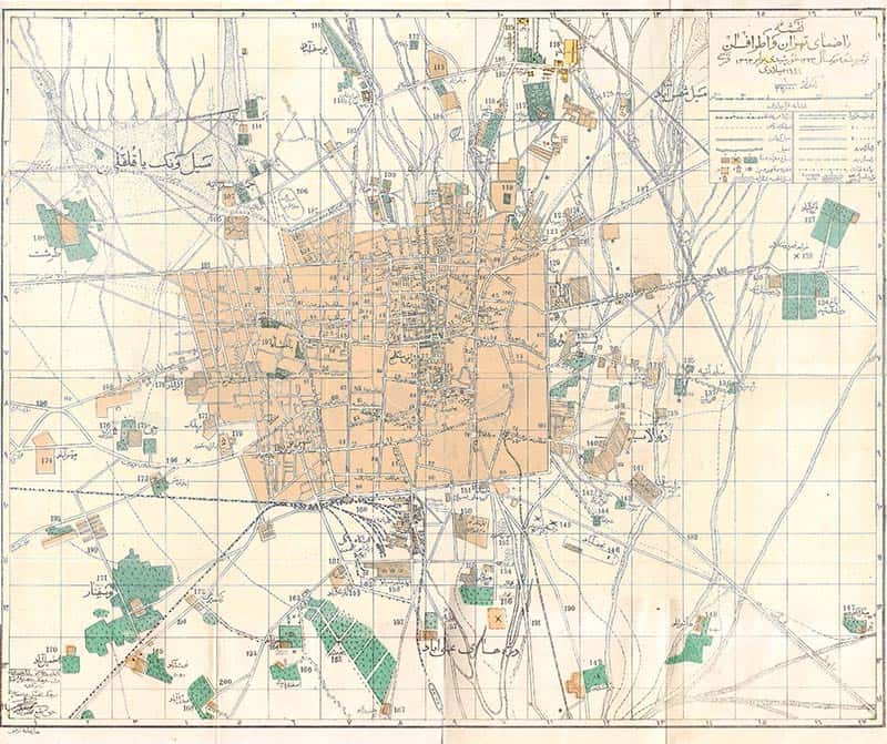 اولین نقشه غیر دولتی تهران قدیم
