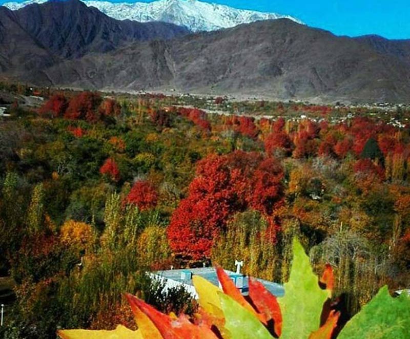 طبیعت پاییزی در اطراف روستاهای کوهپایه کرمان