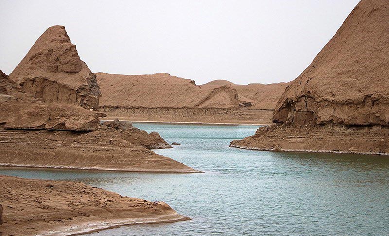 دریاچه کلوت در منطقه شهداد کرمان