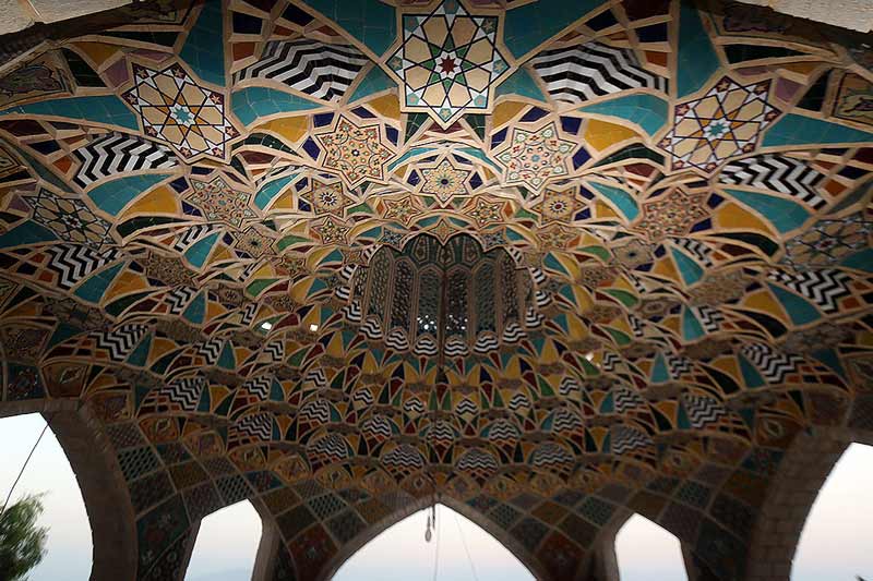 سقف آرامگاه بابا کوهی شیراز
