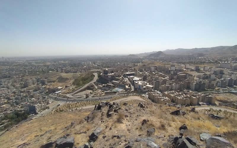 چشم انداز شهر مشهد از کوه سنگی