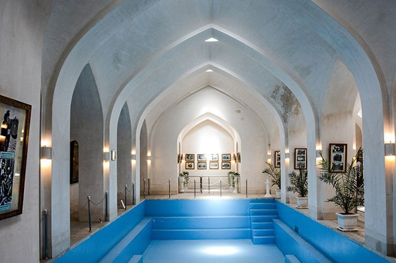 فضای داخلی حمام شاه مشهد