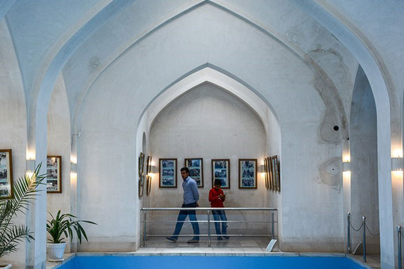 فضای نمایشگاهی حمام شاه مشهد