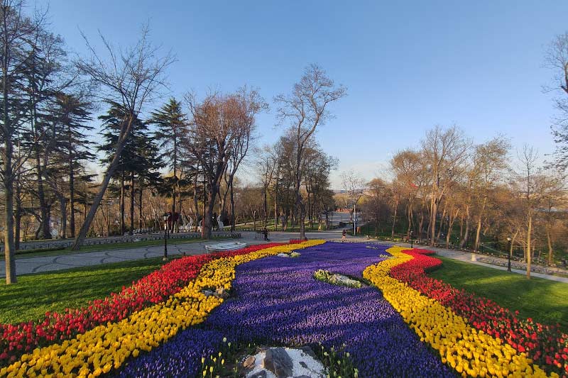 تنوع لاله‌ها در پارک امیرگان استانبول