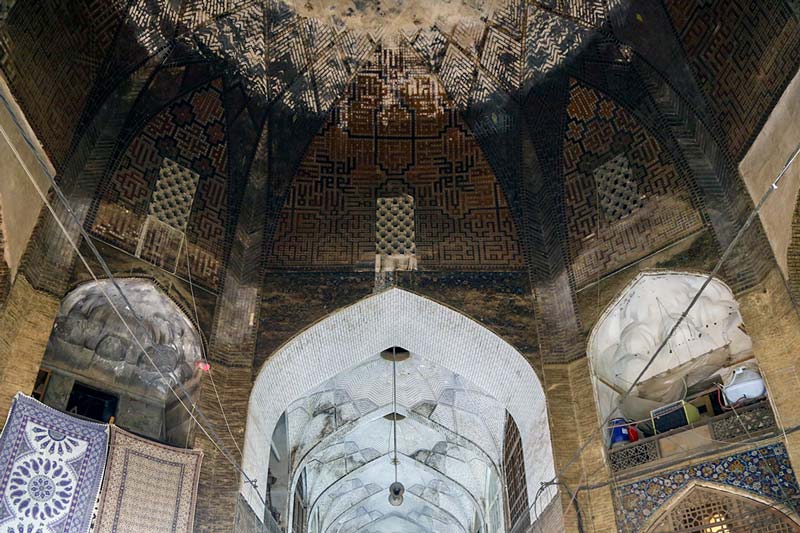 معماری سقف بازار قیصریه اصفهان
