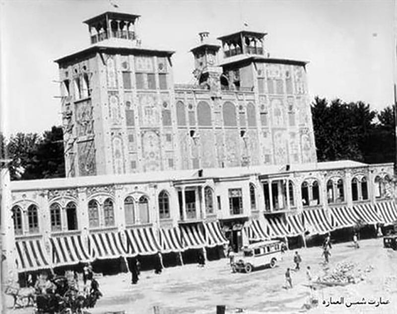 عکس قدیمی از بنای شمس العماره