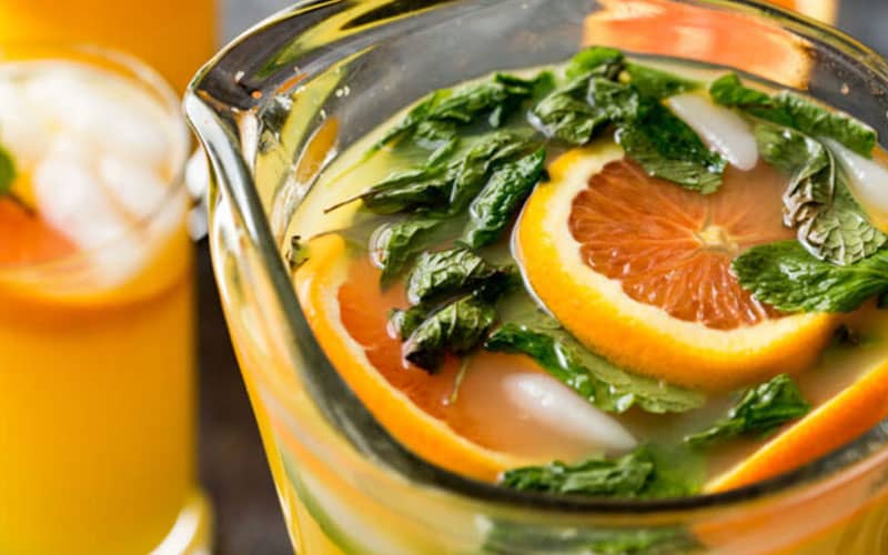 نوشیدنی نعناع و پرتقال