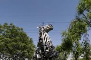 مجسمه‌های بازیافتی در بوستان بازیافت تهران
