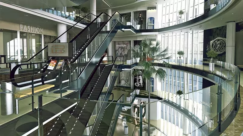 پله برقی‌های مرکز خرید اپال