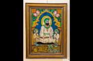 امام علی حسنین در موزه نقاشی پشت شیشه