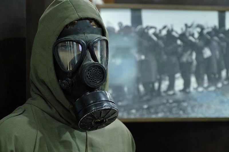 ماسک ضدسلاح شیمیایی در موزه صلح تهران