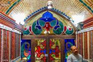 شیشه‌های رنگی و جذاب در خانه ترمه ایران
