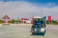 حمل و نقل بازدیدکنندگان با میدی باس در شهر آفتاب