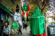 چادر تعزیه در بازار پرچم تهران