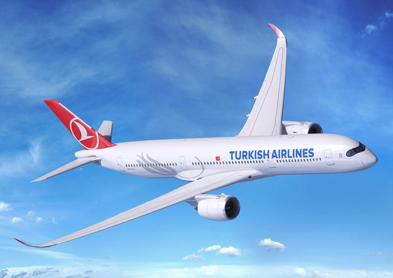 هواپیمای ترکیش ایرلاین در حال پرواز