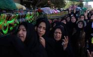 تشییع پیکر شهدای کربلا توسط زنان قزوینی