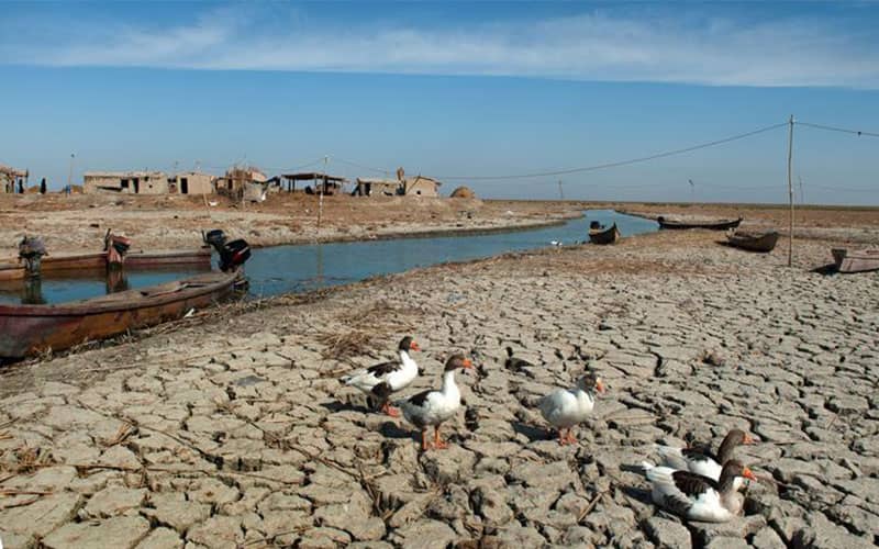 خشک شدن بخش هایی از رود فرات