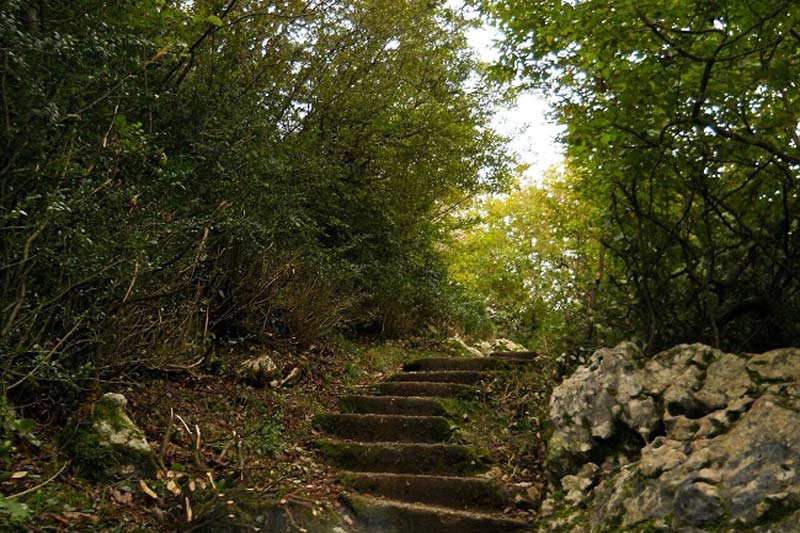 پله‌های قلعه مارکوه