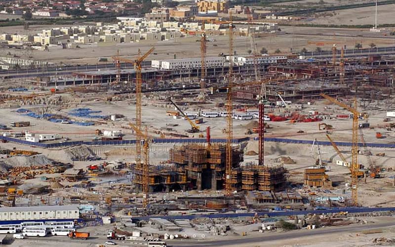 کارهای ساخت و ساز برج خلیفه دبی