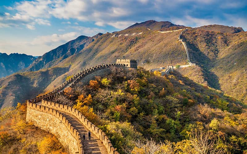 دیوار چین در فصل پاییز