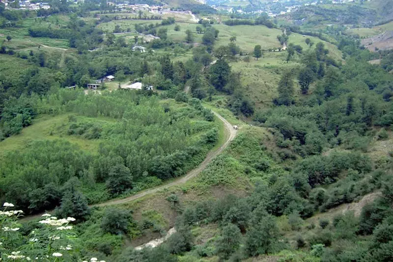 مسیر روستای لاویج