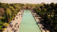 عکس هوایی باغ چهلستون اصفهان