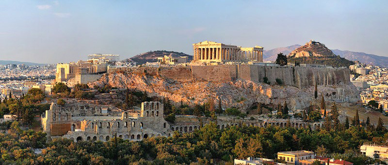 عکس پانوراما از معبد آکروپولیس