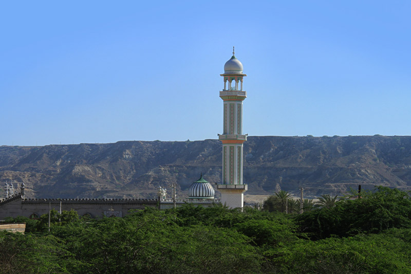 مسجد جامع تیس از نمای دور
