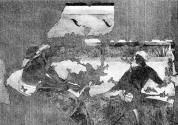 بازمانده‌ای از نقاشی دیواری در کوه خواجه