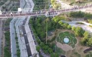 پل معلق پارک نهج البلاغه تهران از نمای بالا