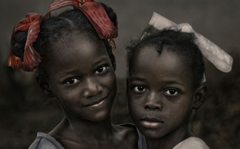 عکس هنری کودکان آفریقایی