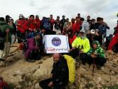 کوهنوردان بر فراز دژ قلات شاه