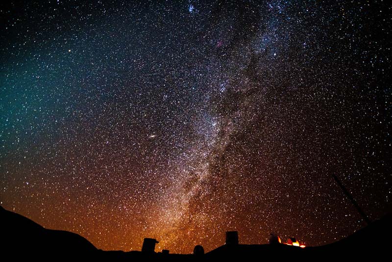 تماشای ستارگان در آسمان شب هاوایی