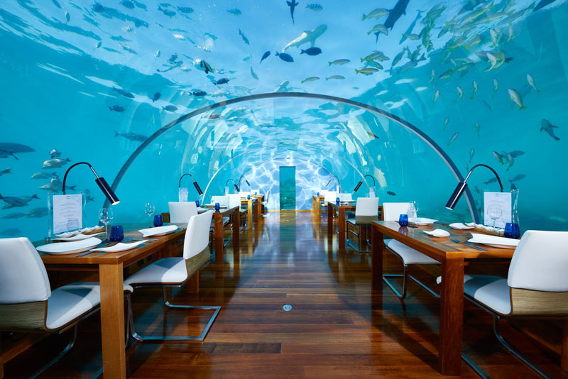 رستوران Ithaa در مالدیو