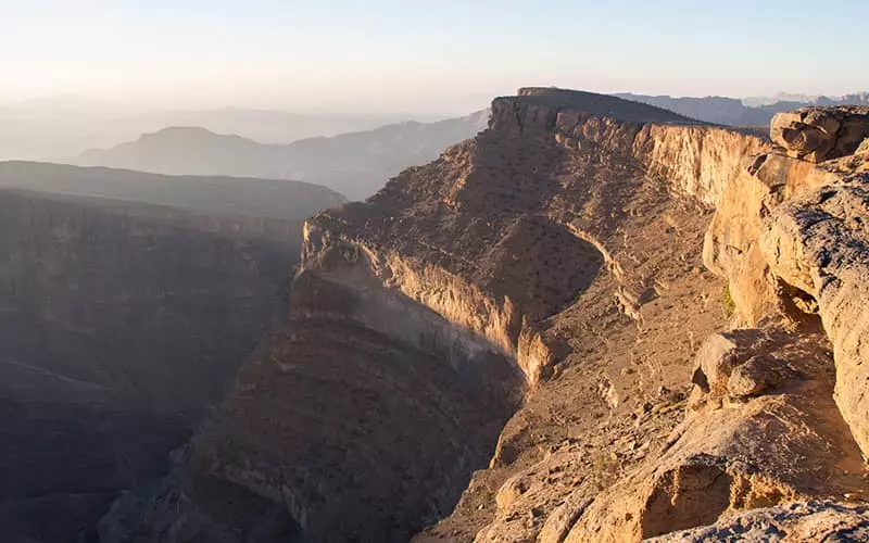 قله جبل شمس در عمان