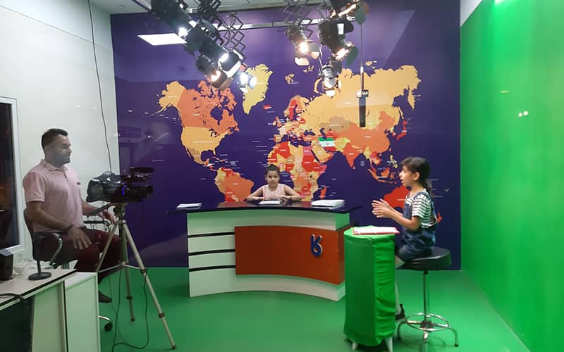 استودیوی خبر کودکان در شهر مشاغل کاربازیا