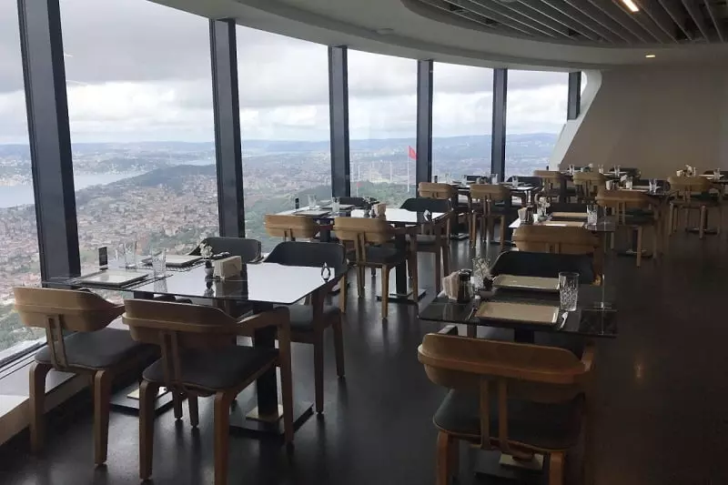 رستوران برج پاملیجا در استانبول