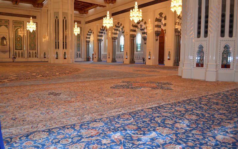 فرش ایرانی در مسجد سلطان قابوس مسقط
