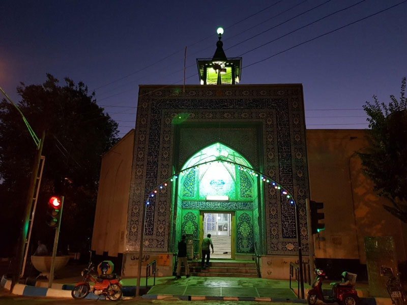 مسجد جامع میمه در شب