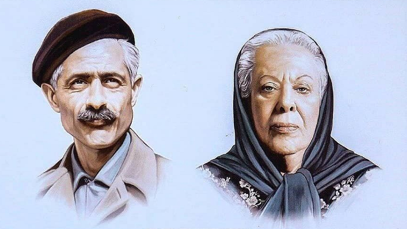 جلال آل احممد و همسرش سیمین دانشور
