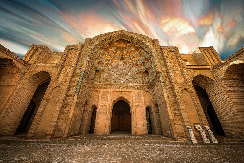 معماری تاریخی مسجد جامع ورامین